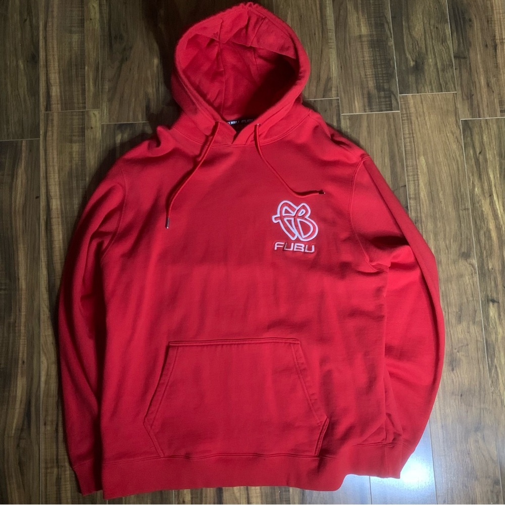FUBU Men's Bold Red Hoodie